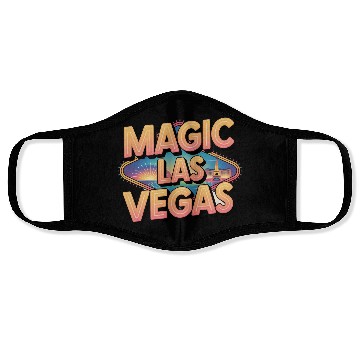 Discover Magic Las Vegas Face Masks