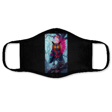 Discover Electric Dream Owl Face Masks