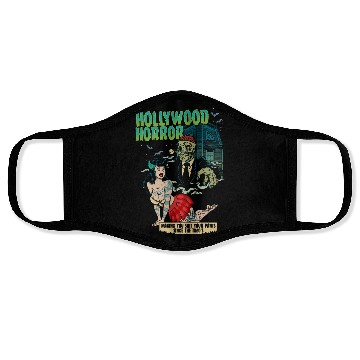 Discover Hollywood Horror B-Movie Madness Face Masks