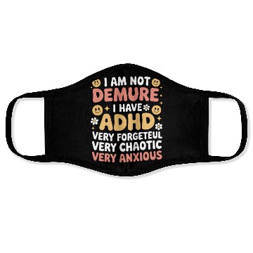 Discover Funny Adhd Awareness Face Masks