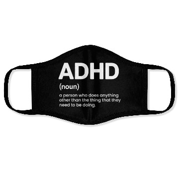 Discover Funny Adhd Awareness Face Masks