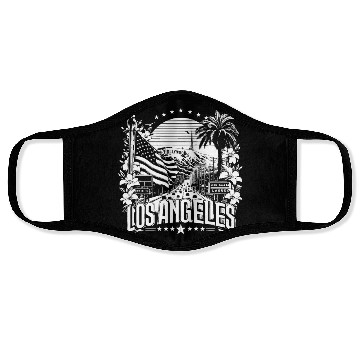 Discover LOS ANGELES Design with Sunset Boulvard Face Masks