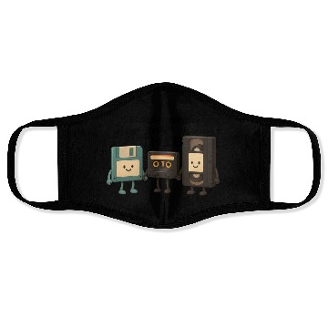 Discover OG Viral Crew, Floppy Disk Cassette Tape VHS Face Masks