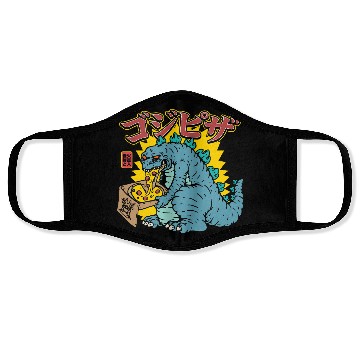 Discover Kaiju Pizza Cravings Face Masks