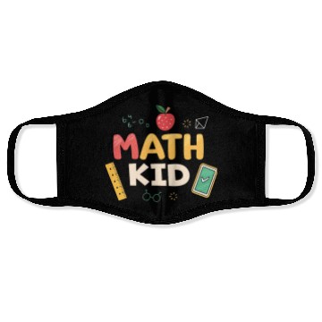 Discover Math Kid - Cute Back to School Design for Kids Face Masks