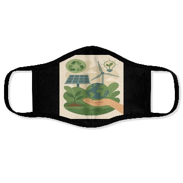 Discover Eco-Friendly Earth Conservation Design Face Masks