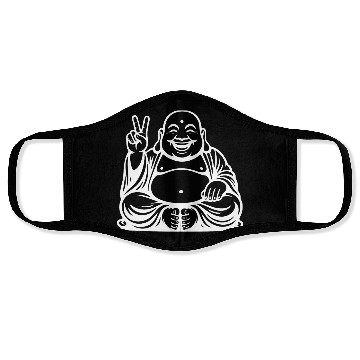 Discover Joyful Buddha Peace Symbol Design Face Masks