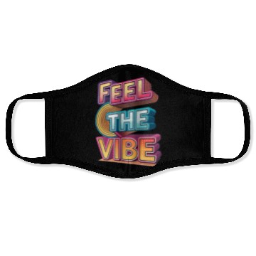 Discover Feel the Vibe – Glitchy 3D Typography Face Masks