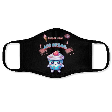 Discover sweet like ice cream Face Masks