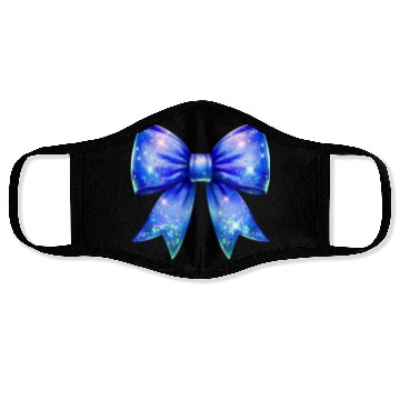 Discover Galaxy Sparkle Bow Face Masks
