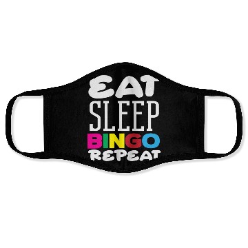Discover Bingo Player Eat Sleep Bingo Repeat Face Masks
