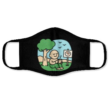 Discover Peaceful Mind Grounding Design Face Masks