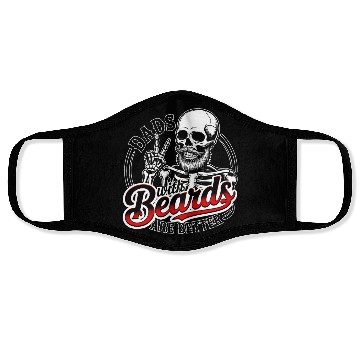 Discover Dad With Beards Are Better Skeleton Family  Face Masks