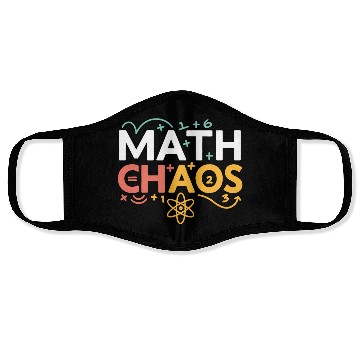 Discover Math Chaos – Colorful Funny Math Design Face Masks