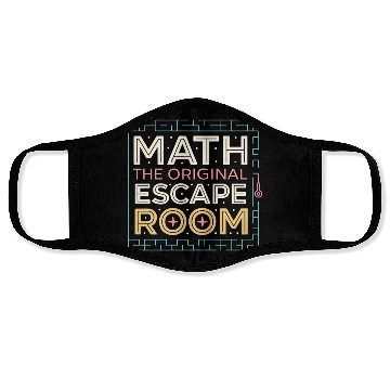 Discover Math: The Original Escape Room | Puzzle Design Face Masks