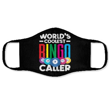 Discover Bingo World's Coolest Bingo Player Vibes Face Masks