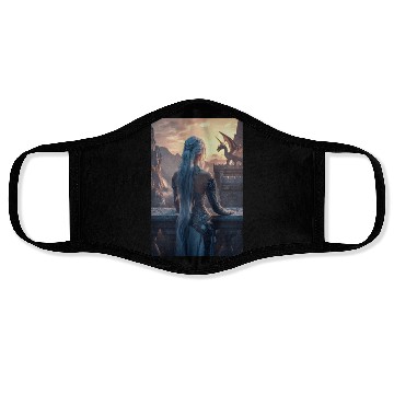 Discover Dragon Queen at Sunset Face Masks