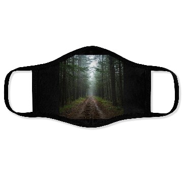 Discover Serene Forest Path Scenic Face Masks