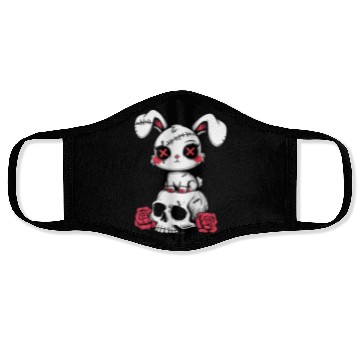 Discover Gothic Bunny on Skull – Cute but Deadly Face Masks
