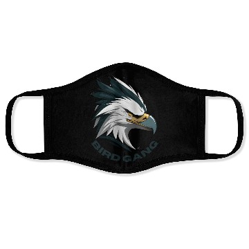 Discover Majestic Eagle Bird Ganging Logo Face Masks