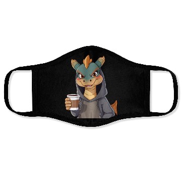 Discover Dragon Character in Cozy Face Masks with Coffee