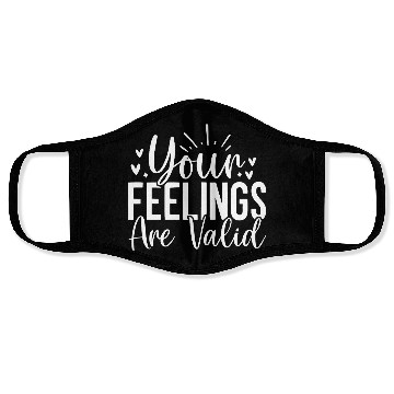 Discover Your Feelings Are Valid - Empathy Design Face Masks