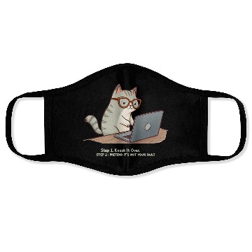 Discover Keyboard Warrior Cat Face Masks