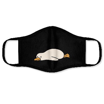 Discover Unproductive Duck Illustration for Humor  Face Masks