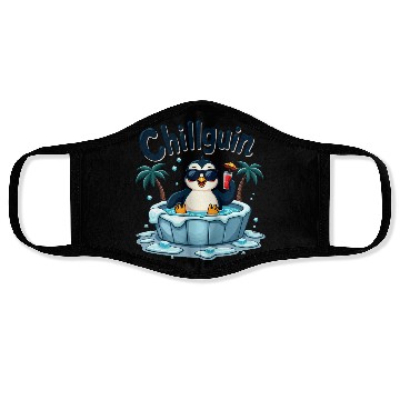 Discover Chillguin - coolness on ice Face Masks