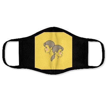 Discover Serenity Star Signs - Gemini Face Masks