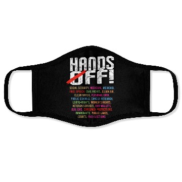 Discover Hands Off My Social Security Protection Face Masks