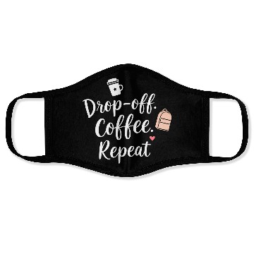 Discover Coffee Lover Motivational Design Face Masks