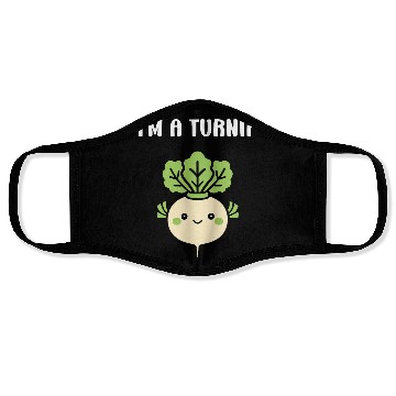Discover Turnip Character Illustration Face Masks