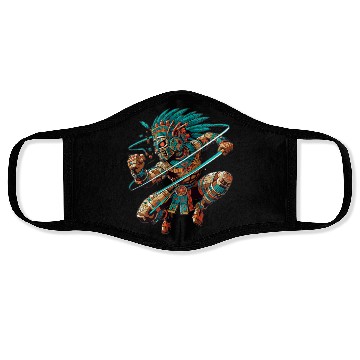 Discover Aztec Warrior - Inca Maya Mayans Face Masks