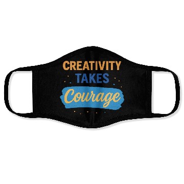 Discover Inspirational Quote with Bold Typography Face Masks