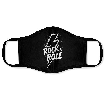 Discover Rock ‘n’ Roll Lightning Flash Face Masks