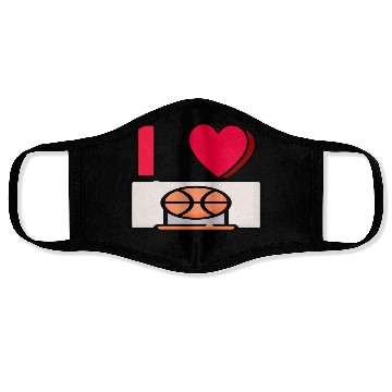 Discover I LOVE BASKETBALL #2 Face Masks