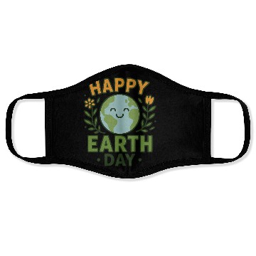 Discover Happy Earth Day Eco-Friendly Design Face Masks