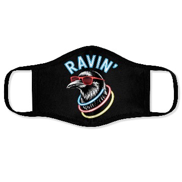Discover Ravin' Rave Festival Fun with Cool Raven Face Masks