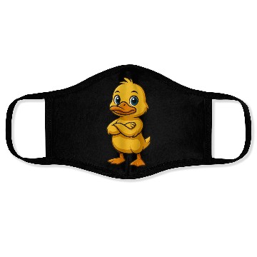 Discover Cool duck gamer confident crossed arms cartoon Face Masks