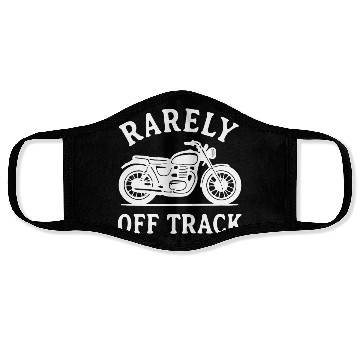 Discover rarely off track motorcycle bike race Face Masks