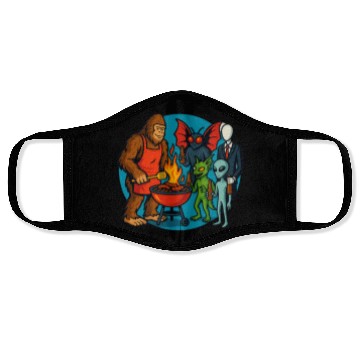 Discover Cryptid Cookout Face Masks