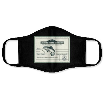 Discover Fishing License PR Face Masks