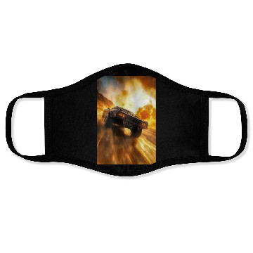 Discover Muscle Car in Firestorm Drift Face Masks