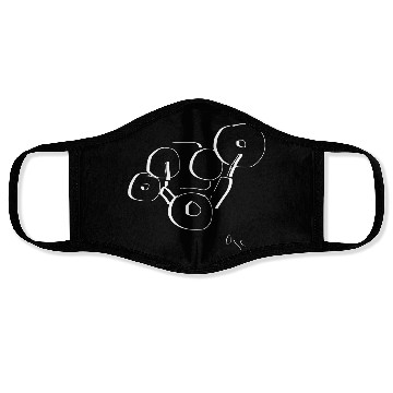 Discover Abstract Drums – white Face Masks