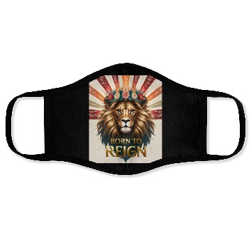 Discover Born to Reign Lion Face Masks Bold Royal Jungle King