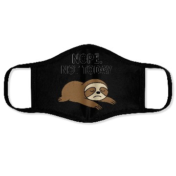 Discover Lazy Sloth Mood Face Masks