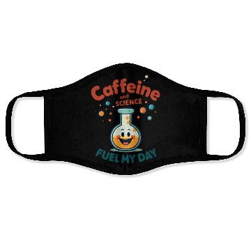Discover Caffeine and Science Face Masks