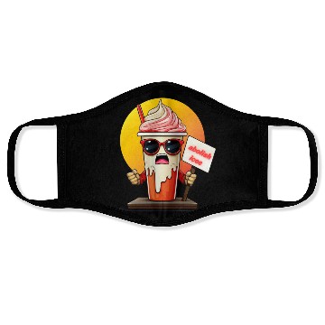 Discover Graffiti Style Ice Cream Mascot Face Masks