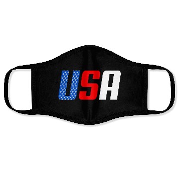 Discover Stars and Stripes USA Flag Design Face Masks